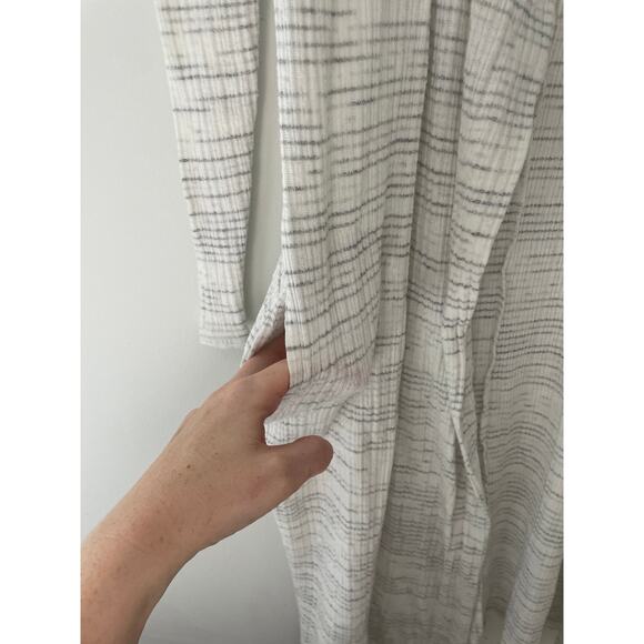 ⭐️ 3/$20 Anthro Saturday Sunday Gray Long Cardigan Duster Sweater Small - Picture 6 of 11